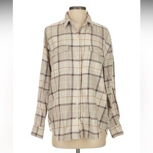 Old Navy Boyfriend Flannel Shirt M